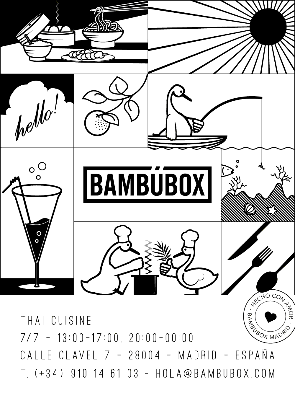 Bambubox - Thai Cuisine - +34 910 146 103